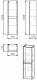 Grossman Пенал подвесной Эдванс 35 цемент светлый – фотография-8
